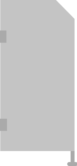 Typ TF50130S: Schamwand / Sichtschutzwand mit Fuß, 50 × 130 cm, abgeschrägte Ecke, inkl. 15 cm Bodenfreiheit.